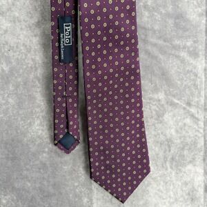 Polo Ralph Lauren Silk Tie Purple Polka Dot